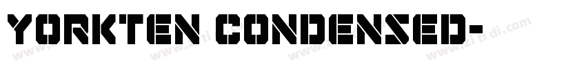yorkten condensed字体转换